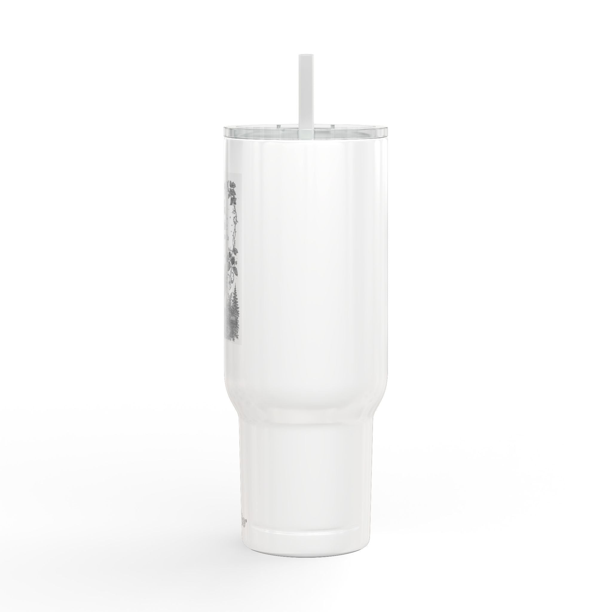 40oz Engraved Insulated Tumbler with Lid — Bramble & Bellflower Botanical Design