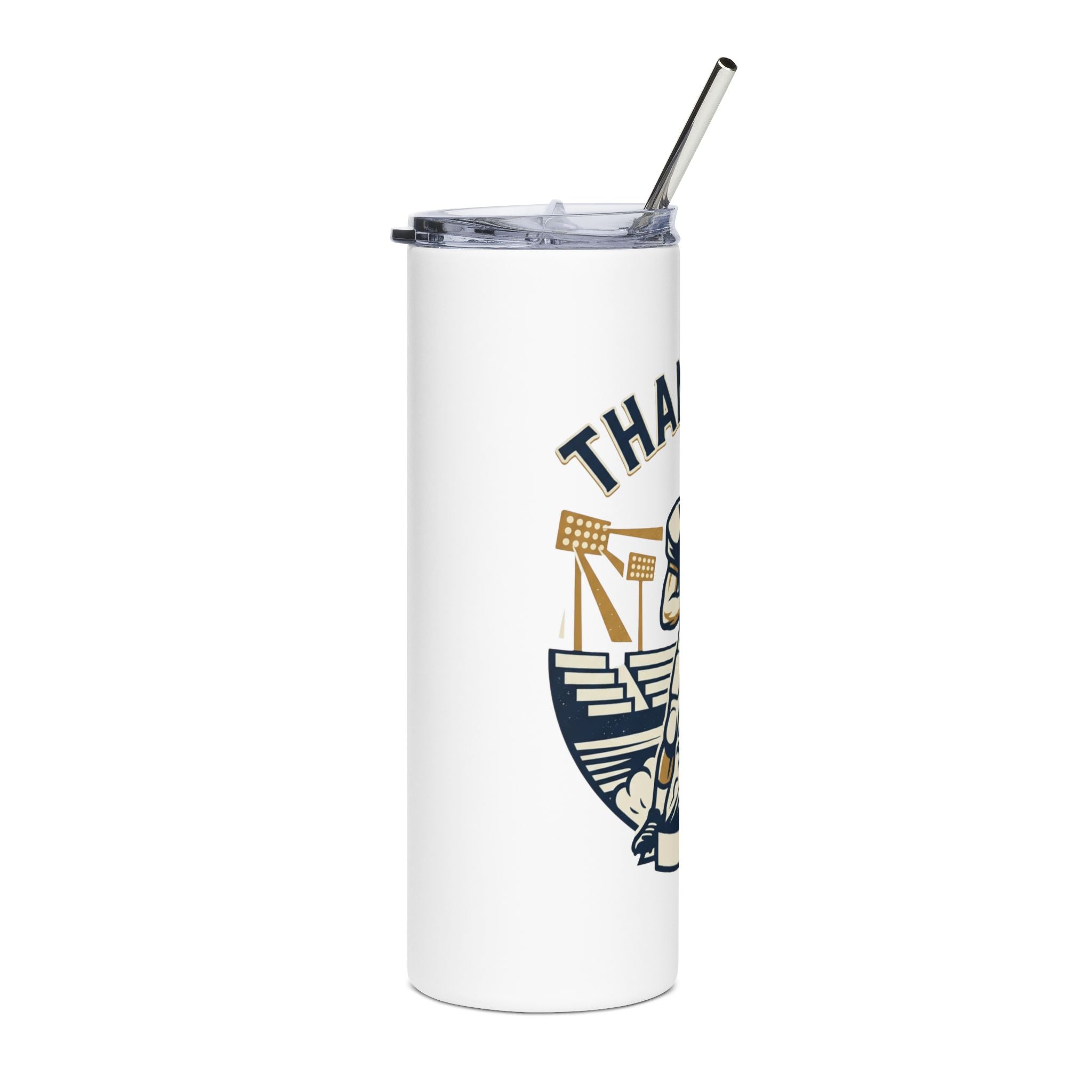 Thanksgiving Football Stainless Tumbler - 20oz Insulated Travel Cup