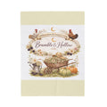 Bramble & Hollow Country Farmhouse Plush Blanket — Velveteen Fall Decor Throw