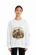 Storytime Crewneck Sweatshirt – "Rooted in Story" Literary Farm Animal Graphic